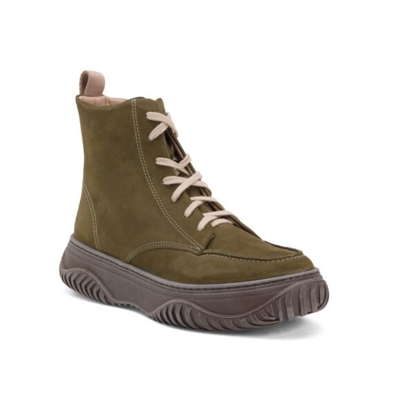 OTBT Elmwood Made In Brazil Suede Gorp Lace Up Booties - Picture 1 of 2